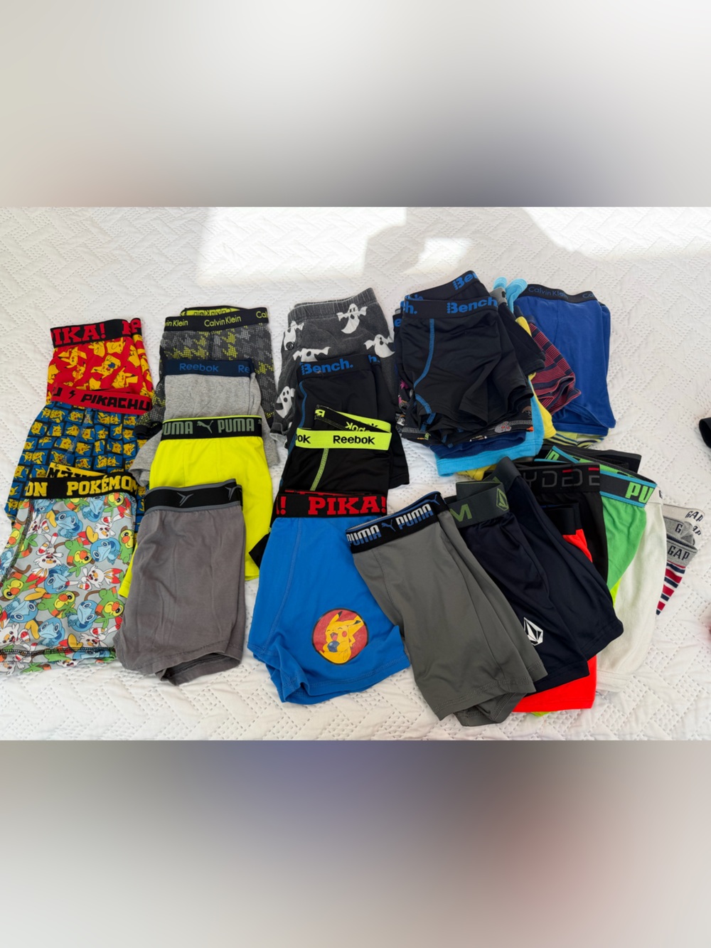Mixed Boys Large 10-14 Athletic Boxer Briefs Pack Assorted Colours 32 Pieces